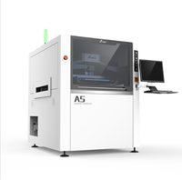 Impresora de Plantillas para PCB Inteligente y Totalmente Automática con Dos Cabezales de Impresión Motorizados, Impresora de Pasta de Soldar con Precisión de 0.02mm, A5