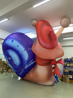 Modèle animal gonflable d'escargot gonflable décoratif de beauté de terre pour la décoration de paysage