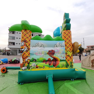 Chateau gonflable outdoor <b>bounce</b> house commercial inflatable safari jumping <b>castle</b> for children's parties - Product Image 2
