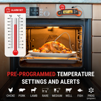 Thermomètre à viande à lecture instantanée Thermopro TP710 pour grillades, four et cuisine, thermomètre alimentaire numérique