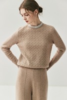 Pull 100% cachemire, pull pour femme, col semi-haut, tricot ample, couleur unie, automne et hiver