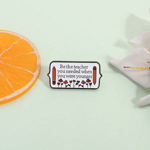 Sé <span class=keywords><strong>el</strong></span> maestro que necesitabas esmalte Pin reconocimiento broche regalo para educadores solapa insignia joyería al por mayor - Product Image 2
