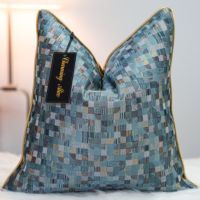 Housse de coussin jacquard, différentes couleurs luxueuses, nouveaux designs tendance, housses de coussin décoratives pour la maison