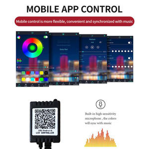 <span class=keywords><strong>ไฟ</strong></span> LED ตกแต่ง RGB <span class=keywords><strong>5050</strong></span> สำหรับตกแต่งพื้นที่ภายในรถยนต์ พร้อมรีโมทไร้สาย ควบคุมผ่านแอพฯ ตั้งค่าเพลงได้ - Product Image 3