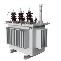Transformateur de distribution immergé dans l'huile 10kV 100kVA 200kVA 400V, triphasé, enroulement en cuivre Dyn11 CE IEC60076 MV HV personnalisable