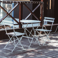 Tables et chaises pliantes d'extérieur, petite table basse de balcon, chaises et table de jardin décontractées