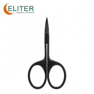 Eliter-Tijeras de acero inoxidable para uñas, color negro, para cortar cutículas - Product Image 1
