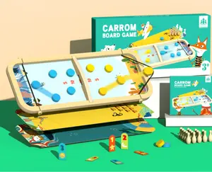 Nieuw Binnen Montessori Houten Schaakbord Katapult Spel Wijsheid Plezier Ouder-Kind Speelgoed Educatief Speelgoed Voor Kinderen