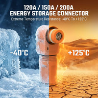 Connecteur de stockage d'énergie OEM ODM étanche 120A 150A 200A DC1000V IP67, fiche à sertir personnalisée Jnicon pour onduleur solaire BMS