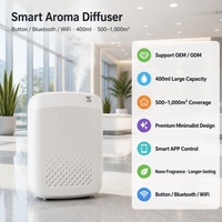 Diffuseur d'arômes mural personnalisé avec logo, 400 ml, machine à parfum électrique contrôlée par application intelligente, certifié CE, garantie 1 an