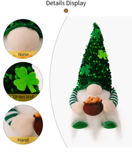 Custom Happy Irish St. Saint Patrick Patrick'S Shamrocks Day Festival decorazioni per feste giocattoli per la decorazione domestica di san patrizio