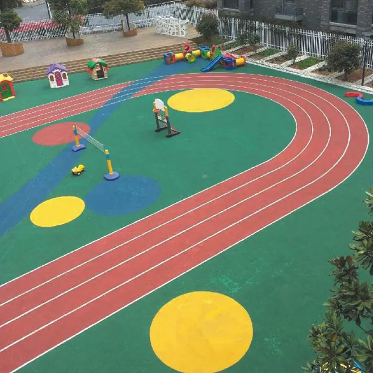 Factory Safety School Playground Running Track Rubber Surfaces Outdoor Sports Plastic Mat Flooring
