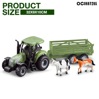 Série Ferme pour Enfants : Jouets Éducatifs en PVC, Camions de Transport Animaux (Vache, Cheval), Modèles de Tracteurs RC pour Enfants avec Logo Personnalisé OEM