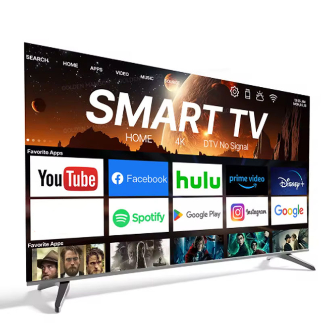 Accept Custom UCOM 4K Android LED Smart TV 32-100 Inch Hotel Use LCD TVs 16:09 Aspect Ratio VESA 200x200