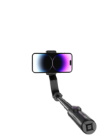 Q31 Gimbal genggam ponsel pintar, penstabil kamera ponsel pintar dengan stik Selfie, dudukan Tripod tanpa kabel, pelacakan wajah LED jarak jauh 2025