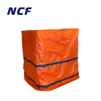 Bâche imperméable réutilisable en PVC, logo personnalisé NCF, bâche de couverture de pluie pour palette