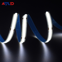Bande LED Flexible 24V 504 COB 5M avec Connectivité USB, Blanc/Blanc Chaud, Télécommande, Éclairage Uniforme, Dimmable