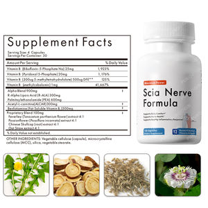 Suplemen <span class=keywords><strong>Sciatica</strong></span> OEM dengan Asam Alfa Lipoat, Dukungan Saraf <span class=keywords><strong>Sciatica</strong></span>, Vitamin Saraf Alami dalam Kapsul - Product Image 5