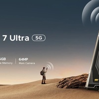 DOOGEE Fire 7 Ultra 5G Ponsel Tangguh 6.6 Inci Baterai 13000mAh 8GB+256GB Android 15 Smartphone NFC