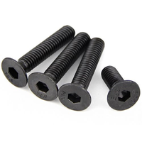 Tornillos de Cabeza Hexagonal CSK de Acero al Carbono de Alta Resistencia, Resistentes a la Corrosión, Grado 10.9, DIN7991, Acabado Negro, Suministro Personalizado