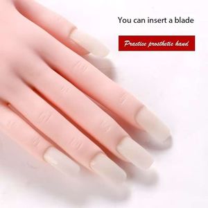 2026 Professional Nail Tool Hand <b>Model</b> Flexible Silicone Material Nail Training Practice Hand <b>Model</b> Nail Products - Product Image 4