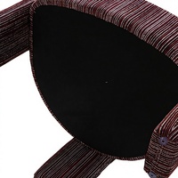 Fauteuil d'appoint moderne en tissu rayé, couleur personnalisable, fauteuil de salon rembourré pour la maison, le bureau et le salon - Vente en gros usine