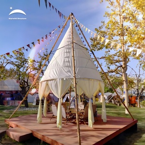 3.5m 4m 5m all'aperto 4 stagioni impermeabile piramide di <span class=keywords><strong>bambù</strong></span> Tipi lanterna <span class=keywords><strong>tenda</strong></span> di lusso festa di <span class=keywords><strong>bambù</strong></span> <span class=keywords><strong>tenda</strong></span> campeggio per eventi - Product Image 1