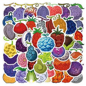 Nuevo Set de 60 Pegatinas de PVC con Diseño de Anime, Luffy y Fruta del Diablo, Resistentes al Agua - Product Image 1