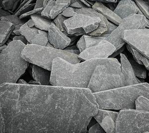 Pierres de schiste naturelles noires concassées et polies, galets pour aménagement paysager, jardinières, décoration, prix abordable - Product Image 1