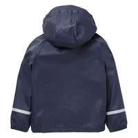Maßgefertigter Wiederverwendbarer Kinder-Regenanzug PU Polyester Kinder Wasserdichter Sicherheits-Ganzkörper-Regenmantel mit Latzhose