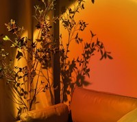 Lámpara Proyector LED de Atardecer con Rotación de 180 Grados, Diseño Moderno, Fondo de Arcoíris Colorido para Dormitorio, Pared, Uso Doméstico