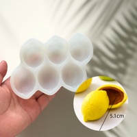 Moule en silicone citron pour chocolat, plâtre, savon, qualité alimentaire, réutilisable, pour savon artisanal, chocolat, pâtisserie