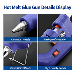20W Mini Hot Melt Glue Gun Blue US/CN Plug DIY <b>Craft</b> <b>Tool</b> Low Temp - Product Image 4