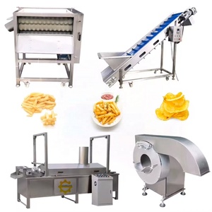 Ligne de production de frites entièrement automatique en acier inoxydable 304, capacité 100-2000 kg/h, avec friteuse pour frites surgelées - Product Image 6