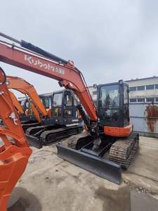 Miniexcavadora usada KX057-4 de 5.5 toneladas, excavadora hidráulica de cadenas, excavadora pequeña de segunda mano en venta - Product Image 2