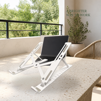 Meilleures ventes en gros : Support portable et flexible en plastique pour ordinateur portable, réglable, en forme de triangle