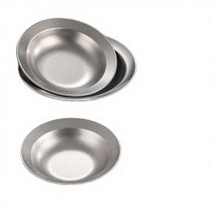 Piatti da Cena in Acciaio Inossidabile Satinato Stile Nordico Eco-Friendly, Piatto per Spaghetti Occidentale, Design Personalizzato Stile Ristorante Francese - Product Image 4