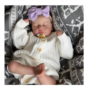 Poupée Reborn en Silicone Pas Cher de 49 cm, Poupée Nouveau-né, Poupée Fille, Poupée Réaliste au Toucher Doux, Jouets pour Enfants, Poupées Reborn en Silicone pour Filles - Product Image 1