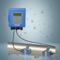 Compteur intelligent de débit d'eau liquide à ultrasons WiFi Taijia TUF-2000B 8 pouces à fixation par pince Modbus Plastique DN50 DN60 Précision 1% OEM
