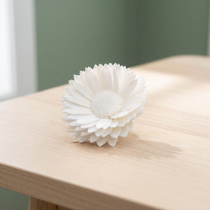 <b>Best</b> Selling 8 cm Handmade <b>Artificial</b> Sola Wood Flowers White Environmental Friendly Wedding Inspired Indoor Decorative Plants - Product Image 3