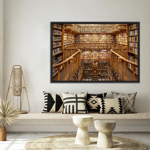 Elegant Printed Canvas Artwork: Modern Office Decor & Wall Hanging,<b>BLACK</b> <b>FRAMED</b> CANVAS - Product Image 3