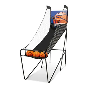 슈팅 농구 게임 기계, 3 농구 1 공기 펌프, 아이를위한 휴대용 농구 슈팅 머신 포함
