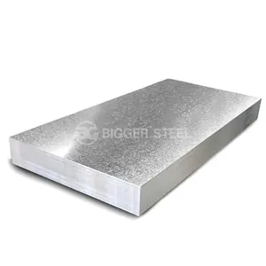 Chapa de aço galvanizada SGC340 SGH340 S280GD Placa de metal plana de alta qualidade