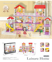 Offre Spéciale jouets éducatifs semblant 2023 bricolage maison de poupées série avec poupée, chiens mignons et accessoires de meubles miniatures pour les filles
