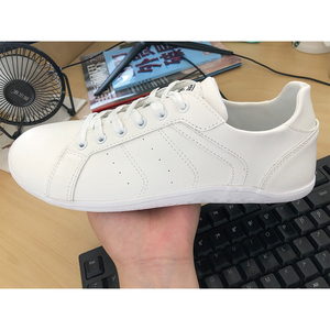 Factory <strong>Sale</strong> Wide Toe Box <strong>White</strong> <strong>Leather</strong> Barefoot Shoes Perforated Breathable Minimalist Daily Casual Sneakers for Unisex - Product Image 6