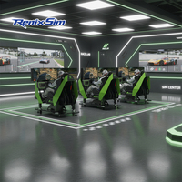 Sistema de Torneo de Carreras Renixsim, 3 Pantallas, Modo Pista Real, Simulador de Entrenamiento de Esports, Plataforma de Simulación de Carreras, Máquina de Conducción de Carreras