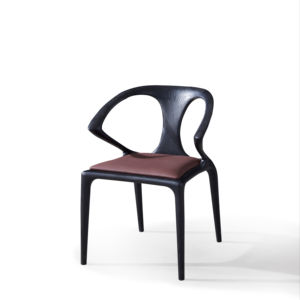 LU Chaise de salle à manger convertible en bois massif de haute qualité avec design moderne pour bureau à domicile Hôtel Appartement - Product Image 1