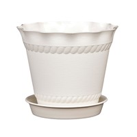 Nouveaux pots à fleurs pour plantes succulentes à bords festonnés - Jardinières en plastique robustes, durables et résistantes à la corrosion pour une utilisation sur bureau et au sol