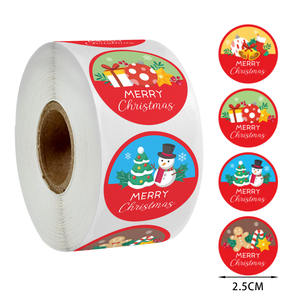 Autocollants décoratifs de noël personnalisés, étiquettes de jeu de rouleaux, autocollants de noël pour cadeau d'enfants - Product Image 4