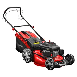 Ronix 4451 Gasoline Powerful 196cc Self-Propelled Manual Grass Cutter Petrol Lawn Mower For Garden Hand Push Gasoline Weeder